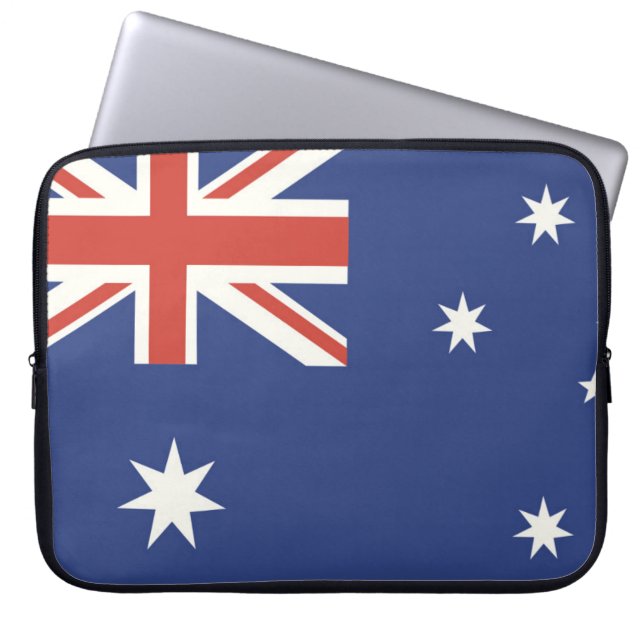 Vlag van Australië Laptop Sleeve (Voorkant)