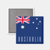 Vlag van Australië Magneet (Voorkant / Achterkant)