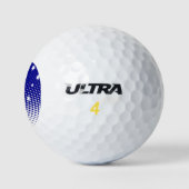 vlag van Australië met halftooneffect Golfballen (Logo)