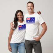 vlag van Australië met halftooneffect T-shirt (Unisex)
