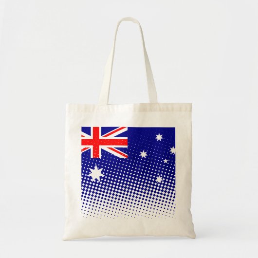 vlag van Australië met halftooneffect Tote Bag (Voorkant)