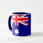 Vlag van Australië mok (Voorkant links)