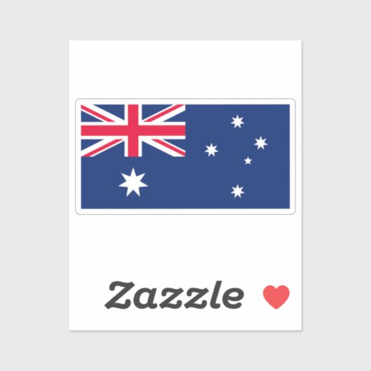 Vlag van Australië op maat gesneden Sticker (Vel)