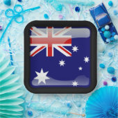 Vlag_van_Australië Papieren Bordje (Feest)
