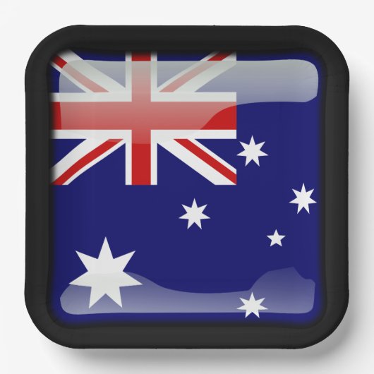 Vlag_van_Australië Papieren Bordje (Voorkant)