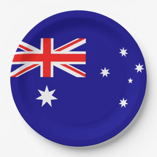 Vlag van Australië Papieren Bordje (Voorkant)