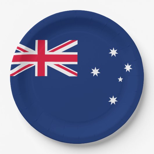 Vlag van Australië Papieren Bordje (Voorkant)