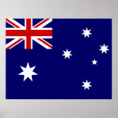 Vlag van Australië Poster (Voorkant)