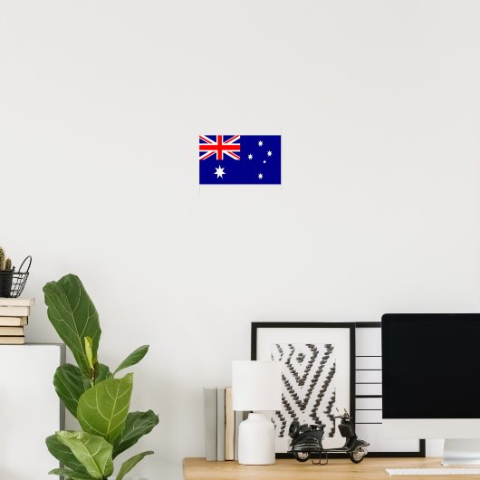 Vlag van Australië Poster (Thuiskantoor)