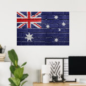 Vlag van Australië Poster (Thuiskantoor)