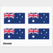 Vlag van Australië Rechthoekige Sticker (Vel)