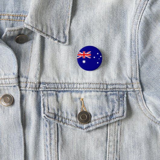 Vlag van Australië Ronde Button 3,2 Cm (In situ)