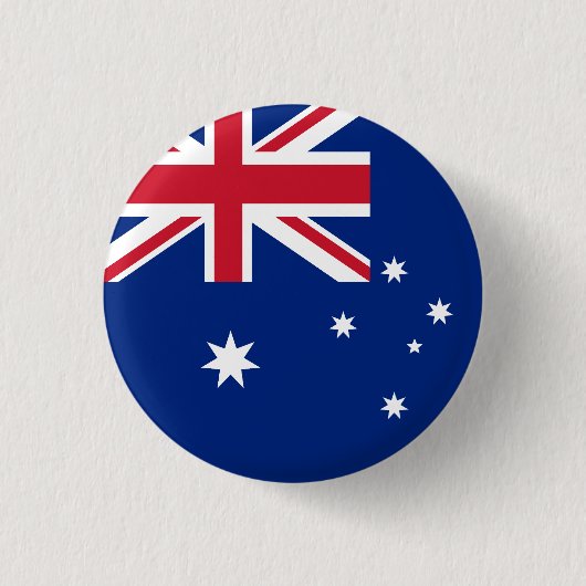 Vlag van Australië Ronde Button 3,2 Cm (Voorkant)