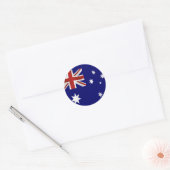 Vlag van Australië Ronde Sticker (Envelop)