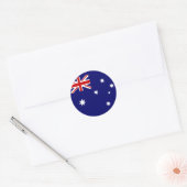 Vlag van Australië Ronde Sticker (Envelop)