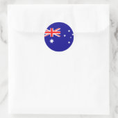 Vlag van Australië Ronde Sticker (Tas)
