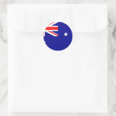 Vlag van Australië Ronde Sticker (Tas)