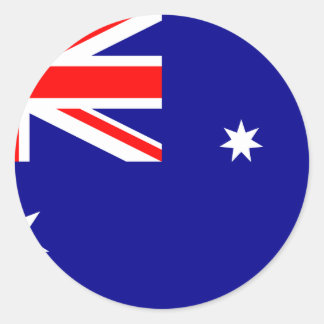 Vlag van Australië Ronde Sticker
