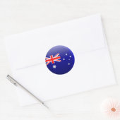 Vlag van Australië Ronde Sticker (Envelop)