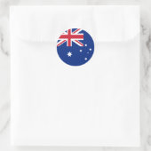 Vlag van Australië Ronde Sticker (Tas)