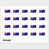 Vlag van Australië Ronde Sticker (Vel)