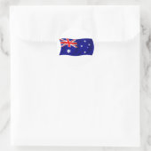 Vlag van Australië Ronde Sticker (Tas)