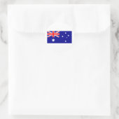 Vlag van Australië Ronde Sticker (Tas)