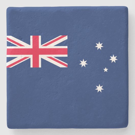 Vlag van Australië Stenen Onderzetter (Voorkant)