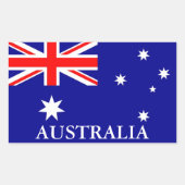 Vlag van Australië Sticker (Voorkant)