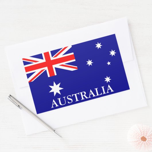Vlag van Australië Sticker (Envelop)