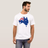 vlag van australië t-shirt (Voorkant volledig)