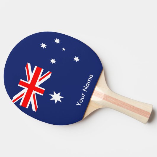 Vlag van Australië Tafeltennisbatje (Zijkant)