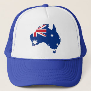 vlag van australië trucker pet