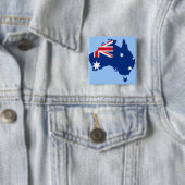 vlag van australië vierkante button 5,1 cm (In situ)