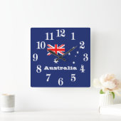 Vlag van Australië Vierkante Klok (Huis)