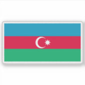 Vlag van Azerbeidzjan (1991-2013) Sticker (Voorkant)