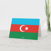 Vlag van Azerbeidzjan Bedankkaart (Achterkant)
