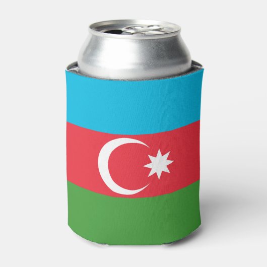 Vlag van Azerbeidzjan Blikjeskoeler (Blikje Voorkant)