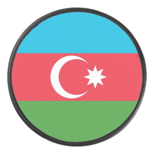 Vlag van Azerbeidzjan Hockey Puck (Voorkant)
