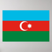 Vlag van Azerbeidzjan Poster (Voorkant)