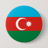 Vlag van Azerbeidzjan Ronde Button 7,6 Cm (Voorkant)