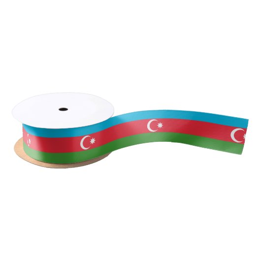 Vlag van Azerbeidzjan Satijnen Lint (Spoel)