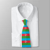 Vlag van Azerbeidzjan Stropdas (Gebonden)