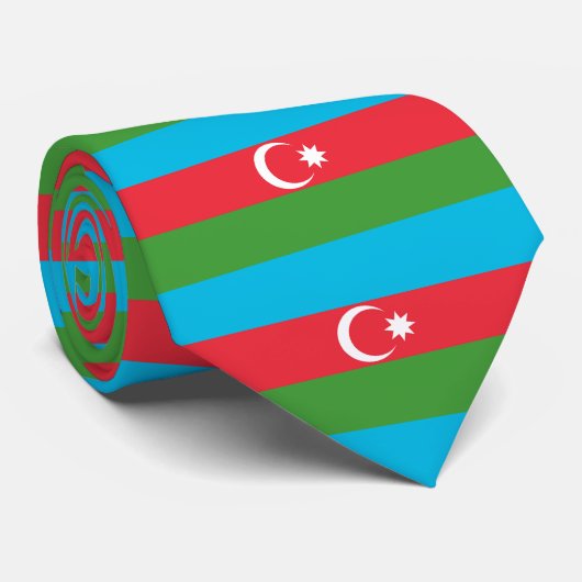 Vlag van Azerbeidzjan Stropdas (Opgerold)