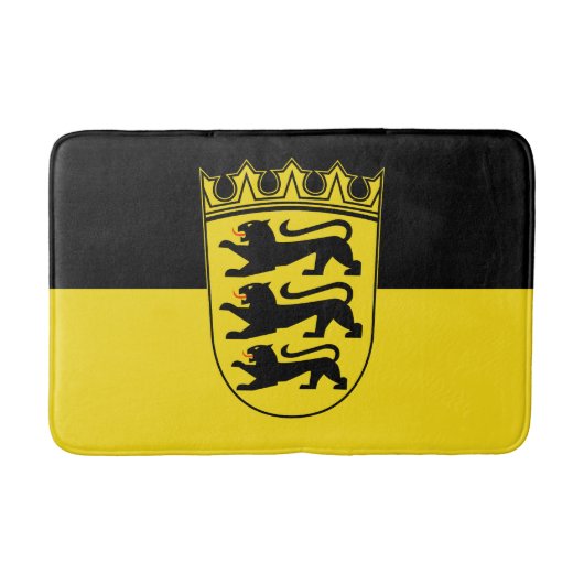 Vlag van Baden-Württemberg Bathroom Mat (Voorkant)