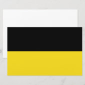 Vlag van Baden Württemberg (Duitse staat) Briefpapier (Voorkant / Achterkant)
