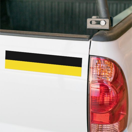 Vlag van Baden Württemberg (Duitse staat) Bumpersticker (Op Truck)