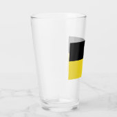 Vlag van Baden Württemberg (Duitse staat) Glas (Rechts)