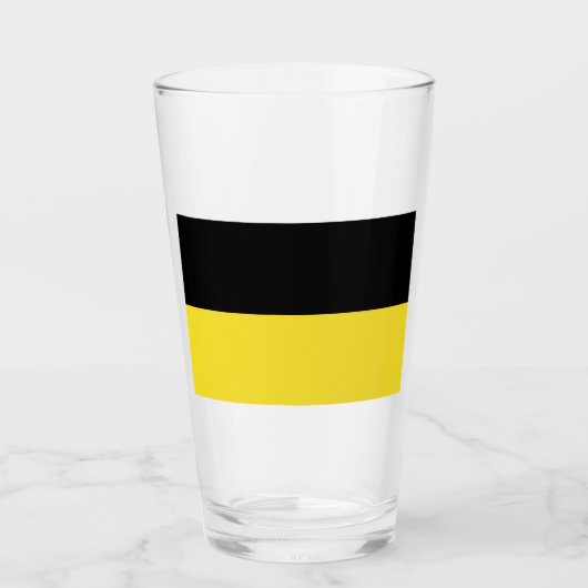 Vlag van Baden Württemberg (Duitse staat) Glas (Voorkant)