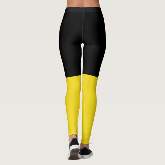 Vlag van Baden Württemberg (Duitse staat) Leggings (Achterkant)